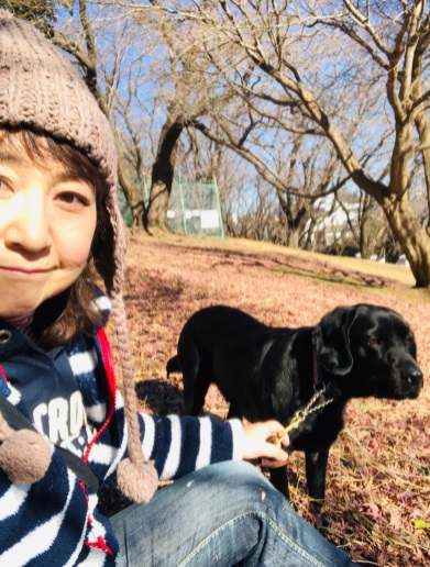 富田京子と愛犬クーピー