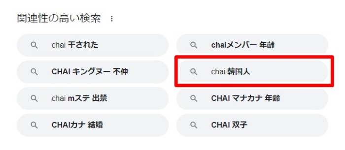 CHAI／韓国人