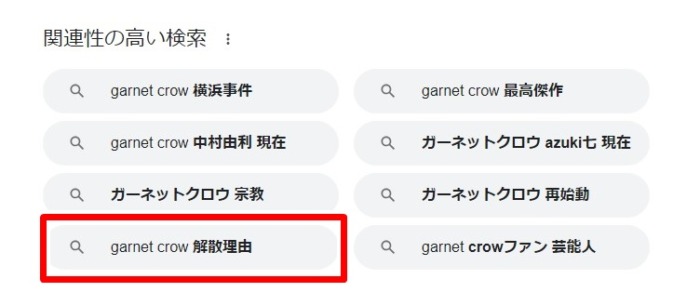 GARNET CROW／解散理由